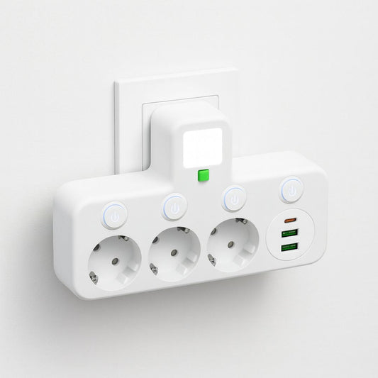 Surge Protector Power Strip with USB Ports and On/Off Switch | ribuella