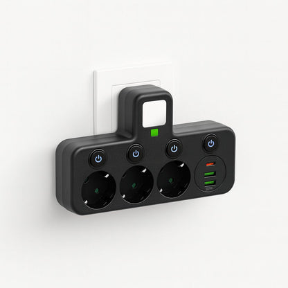 Surge Protector Power Strip with USB Ports and On/Off Switch | ribuella