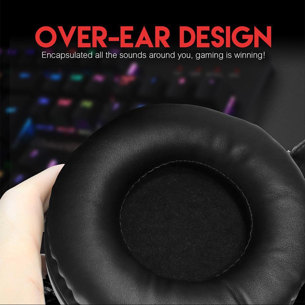 Concord Over-Ear Gaming Headset Rgb Lighting Noise Cancelling Microphone