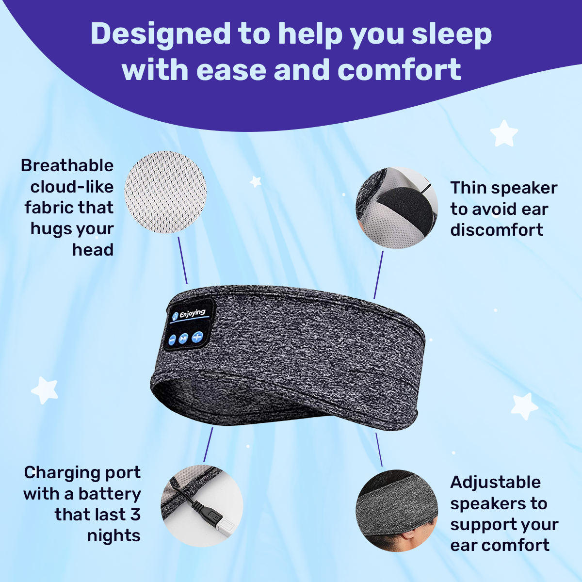 Comfortable Wireless Headphones For Peaceful Sleep Sessions