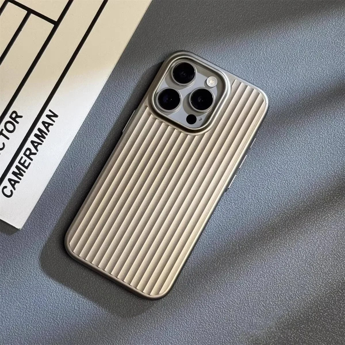 Lightweight Protective iPhone Case Slim Ribbed Matte Finish Scratch Resistant Cover