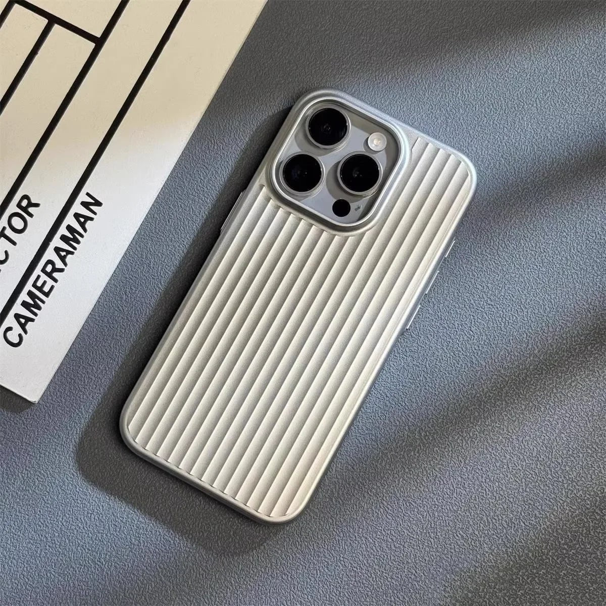 Lightweight Protective iPhone Case Slim Ribbed Matte Finish Scratch Resistant Cover