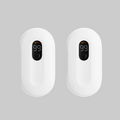 Lot de 2 chauffe-mains rechargeables — design ovale compact, réutilisable et magnétique