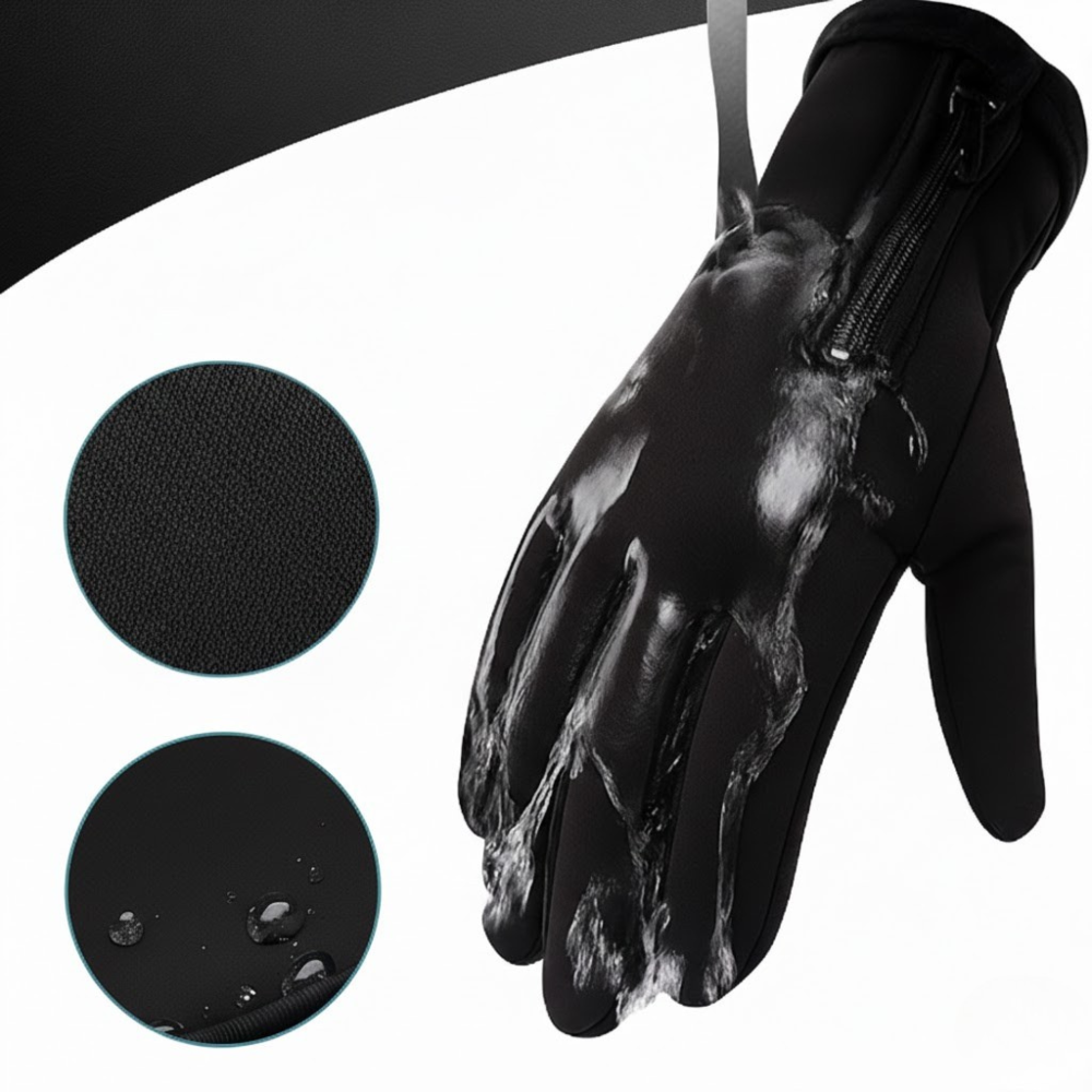 Gants chauffants rechargeables - coque étanche, bouts des doigts compatibles avec les écrans tactiles, paume antidérapante