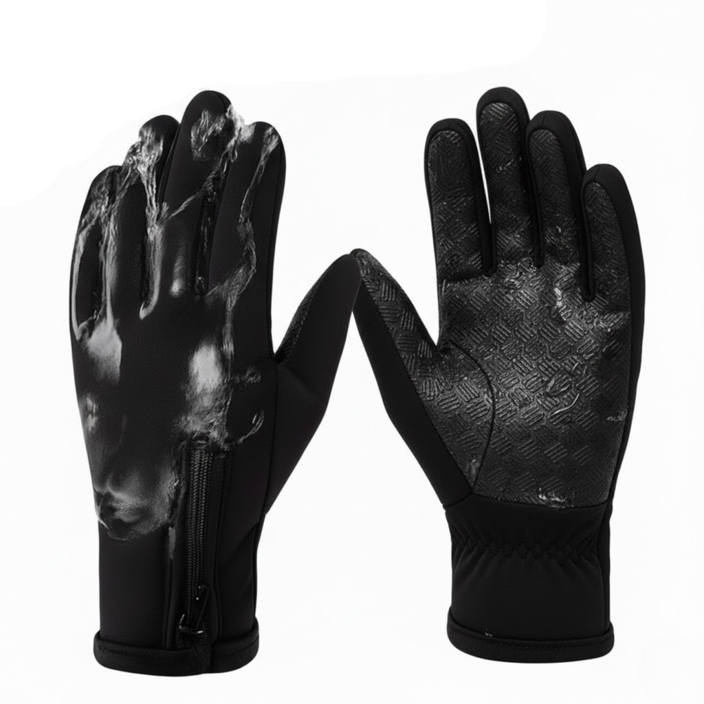 Gants chauffants rechargeables - coque étanche, bouts des doigts compatibles avec les écrans tactiles, paume antidérapante