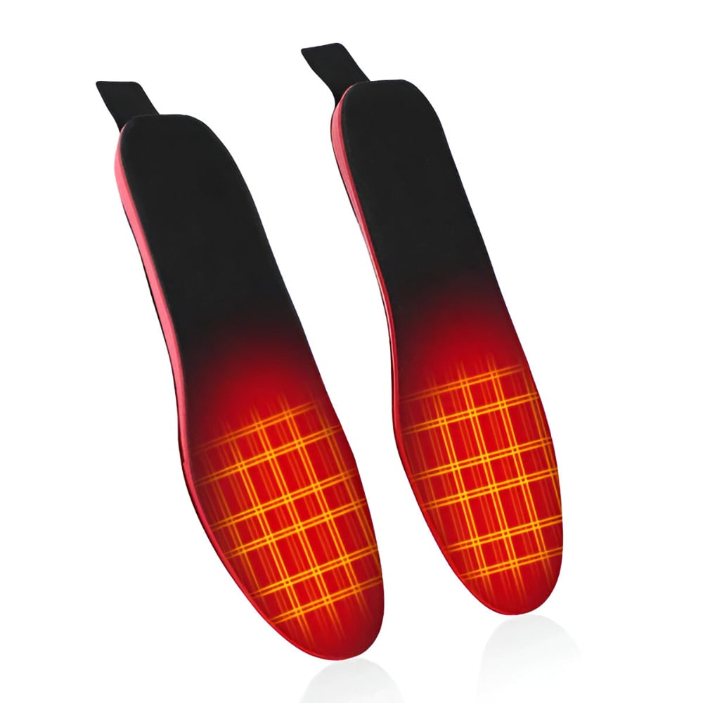 Rechargeable Heated Shoe Insoles - Wireless Remote, Arch Support, Three Heat Settings