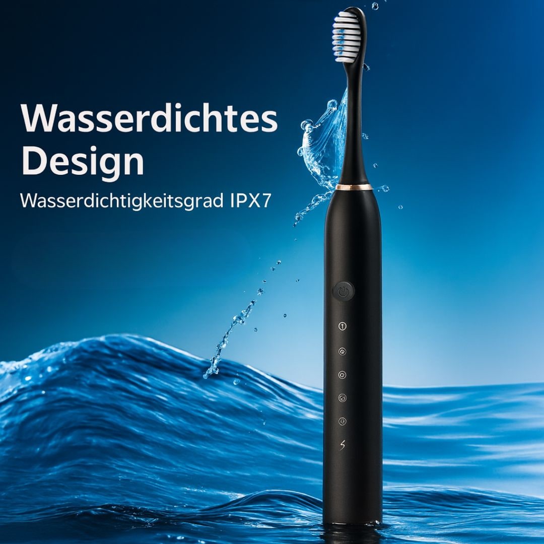 Rechargeable Sonic Electric Toothbrush Electronic Timer Soft Contoured Bristle Heads