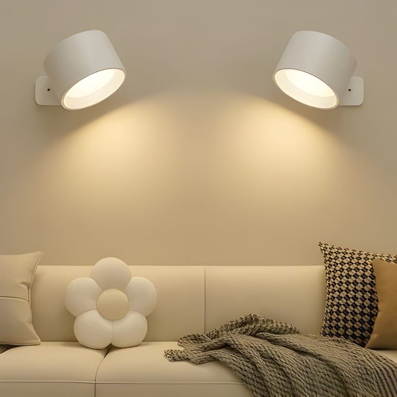 Wireless Rechargeable Wall Sconce — 360° Magnetic Mount, Outdoor LED Lighting