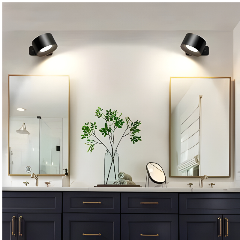 Wireless Rechargeable Wall Sconce — 360° Magnetic Mount, Outdoor LED Lighting