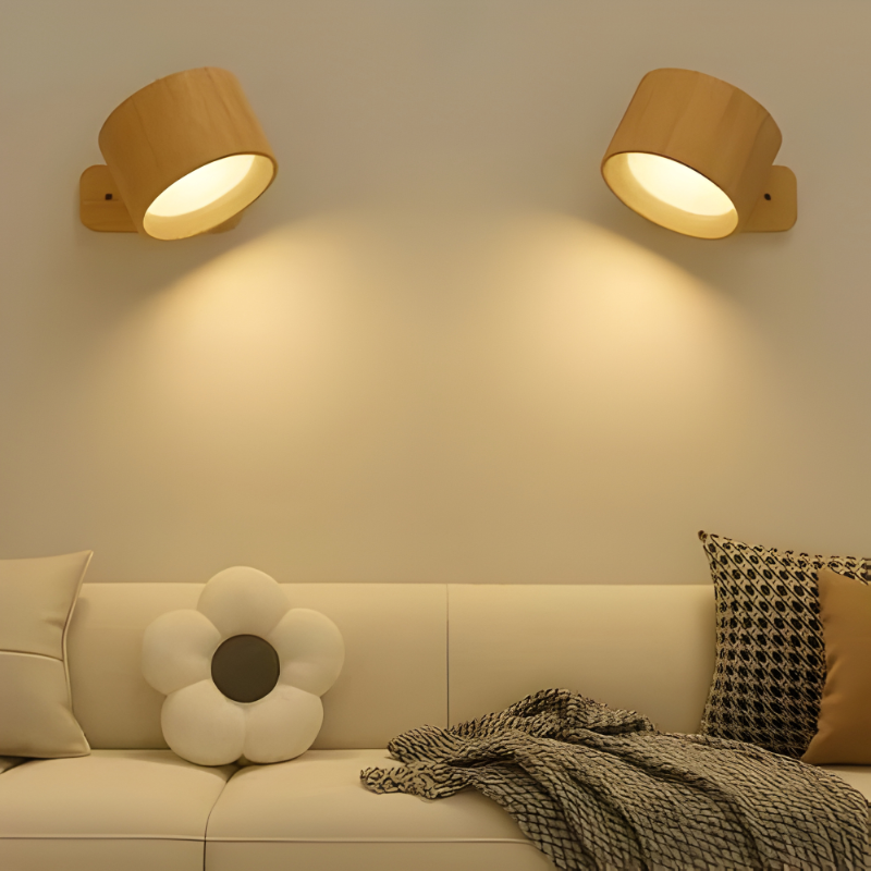 Wireless Rechargeable Wall Sconce — 360° Magnetic Mount, Outdoor LED Lighting
