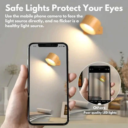 Wireless Rechargeable Wall Sconce — 360° Magnetic Mount, Outdoor LED Lighting