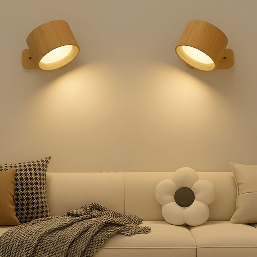 Modern Rechargeable Wall Sconce — 360° Magnetic Ball Joint, Cordless LED Light
