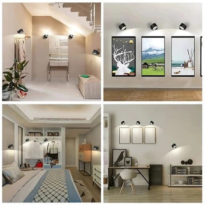 Applique murale moderne rechargeable - rotule magnétique à 360°, éclairage LED sans fil