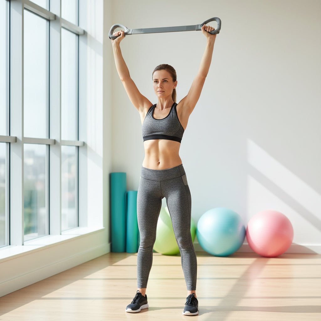 Figure 8 Resistance Band - Loop Handles, Textured Grip, Controlled Tension