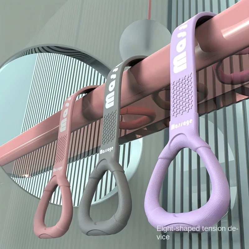 Fascia elastica per resistenza a forma di 8 - Maniglie ad anello, impugnatura testurizzata, tensione controllata