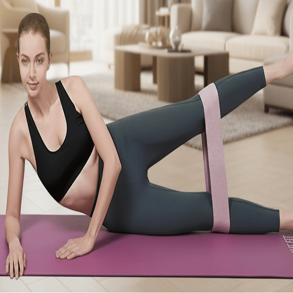Resistance Loop Bands Non-Slip Fabric Wavy Silicone Inner Grip