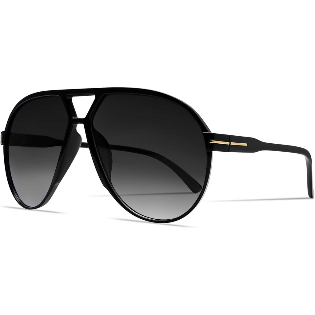 Retro Oversized Sunglasses – UV400 Protection Aviator Style | ribuella