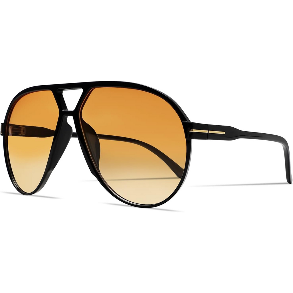 Retro Oversized Sunglasses – UV400 Protection Aviator Style | ribuella