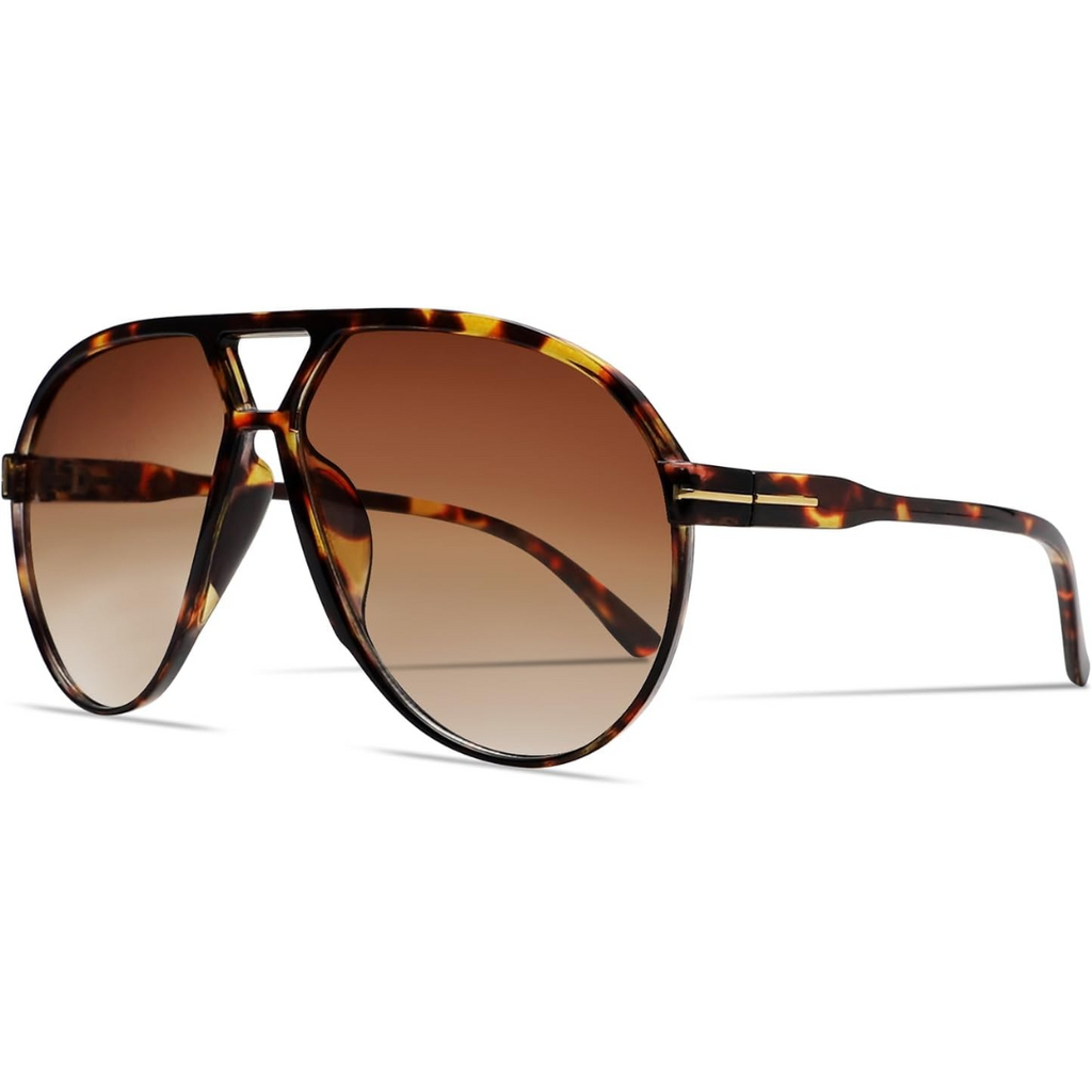 Retro Oversized Sunglasses – UV400 Protection Aviator Style | ribuella
