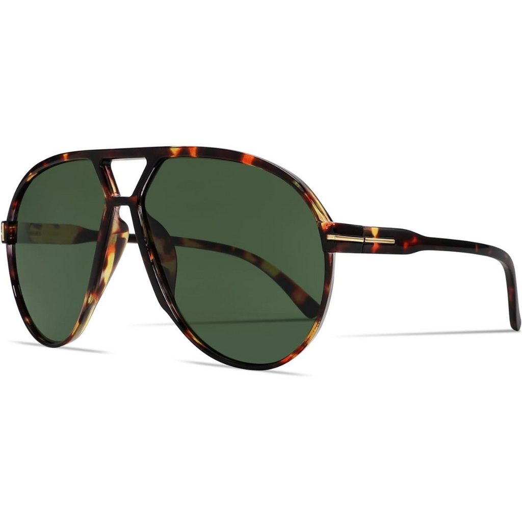 Retro Oversized Sunglasses – UV400 Protection Aviator Style | ribuella