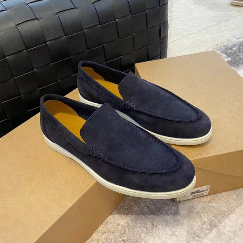 Men's Ricardo Classic Suede Slip-On Loafers, Polished Style
