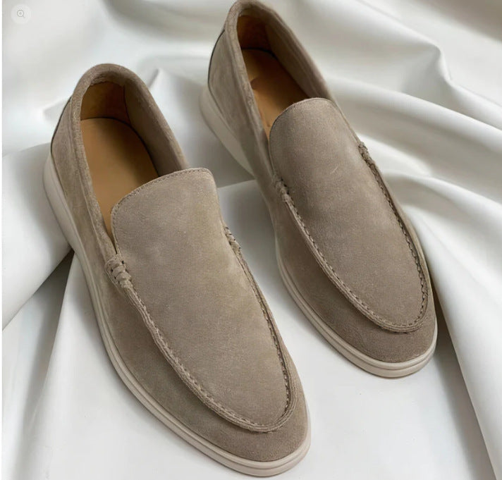 Men's Ricardo Classic Suede Slip-On Loafers, Polished Style