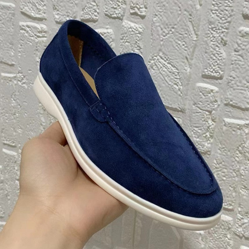 Men's Ricardo Classic Suede Slip-On Loafers, Polished Style