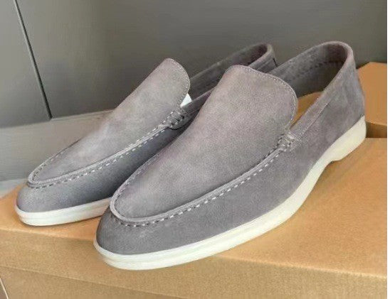 Men's Ricardo Classic Suede Slip-On Loafers, Polished Style