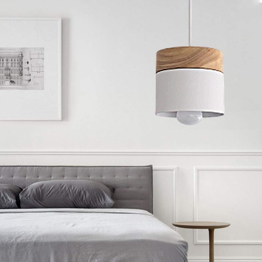 Suspension moderne Valentina en forme de boîte, structure en métal et bois pour ampoule E27
