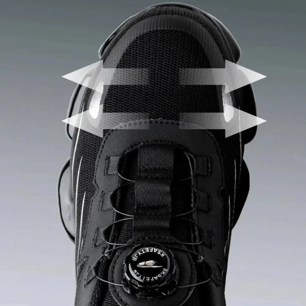 Pánské bezpečnostní tenisky s otočným zapínáním a prodyšným síťovaným svrškem