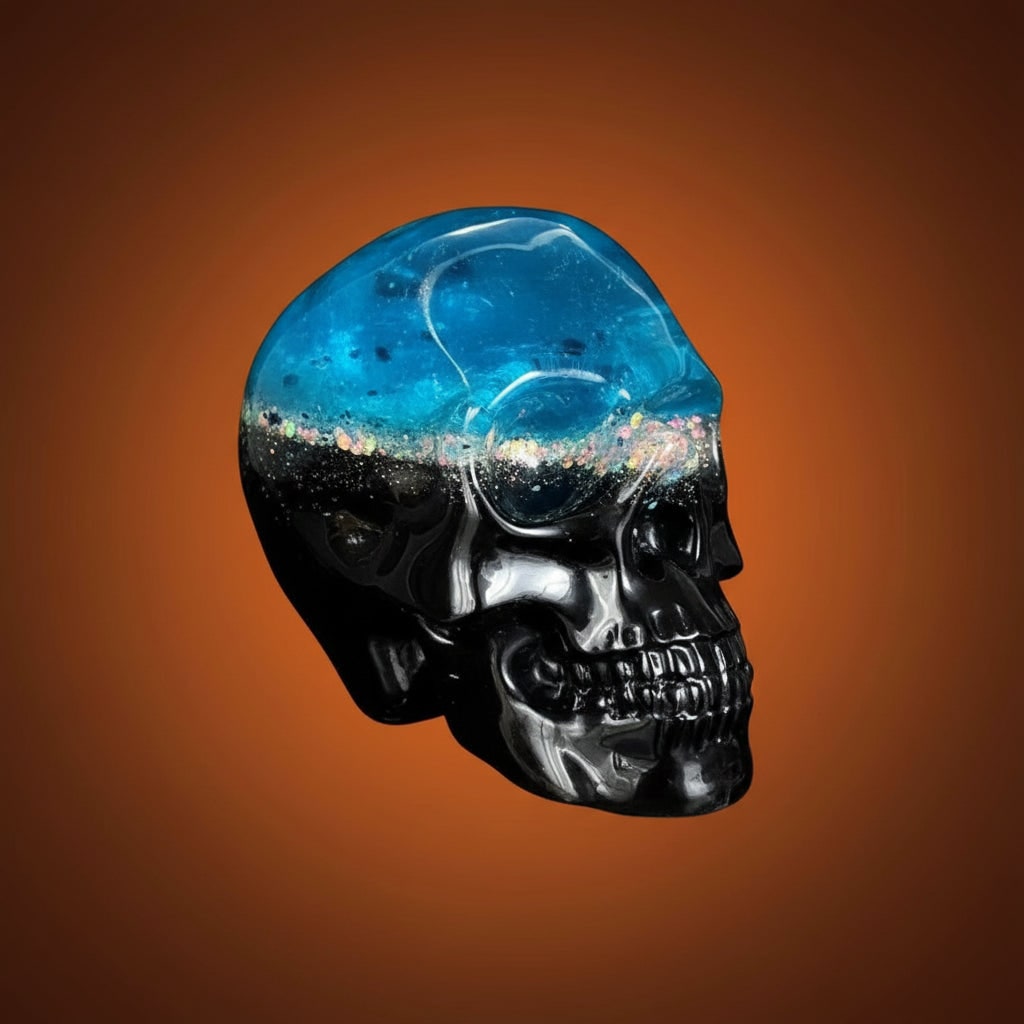 Halloween 3D Skull Silicone Mold 3 Pack Detailed Design Frosted Finish