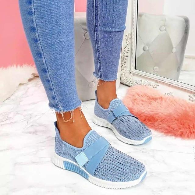 Women's Easy-On Sneakers With Adjustable Velcro Strap