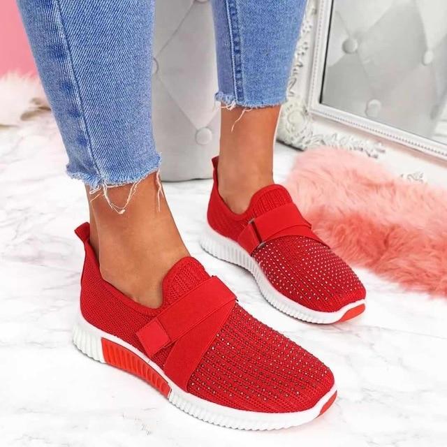 Women's Easy-On Sneakers With Adjustable Velcro Strap