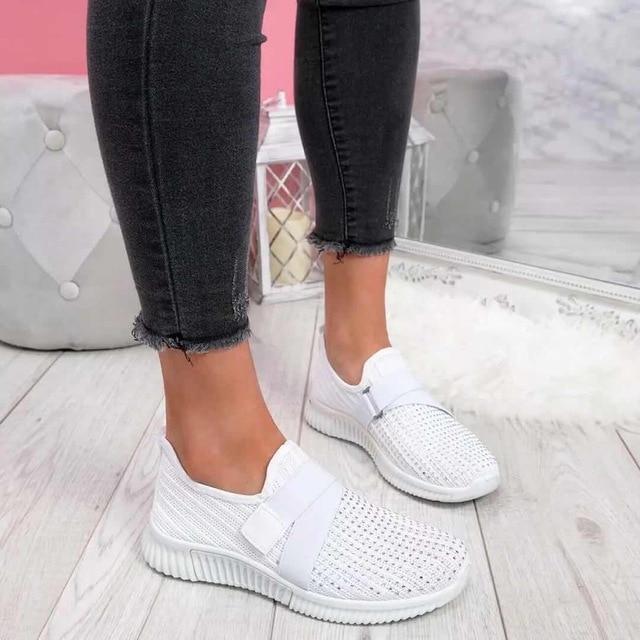 Women's Easy-On Sneakers With Adjustable Velcro Strap