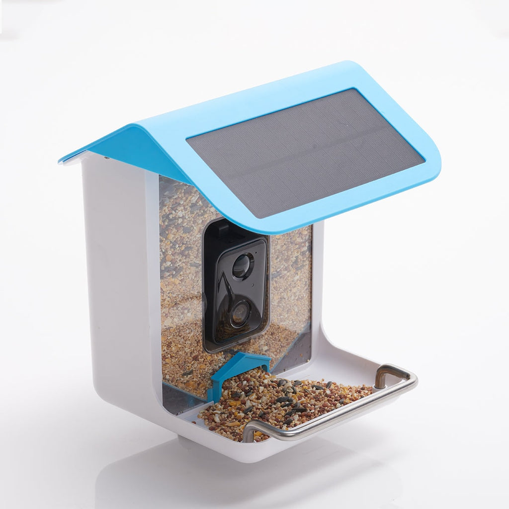 Solar Powered WIFI Bird Feeder Camera Waterproof Outdoor Smart Video Monitor