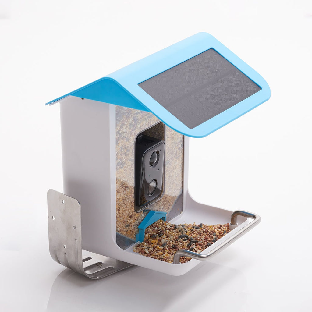 Solar Powered WIFI Bird Feeder Camera Waterproof Outdoor Smart Video Monitor