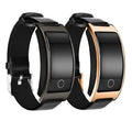 Smartwatch de couro impermeável, ecrã OLED curvo, monitorização do ritmo cardíaco e monitor de atividade física