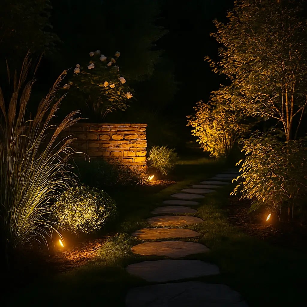 Adjustable Solar Outdoor Spotlight - Rechargeable Garden Landscape Lamp