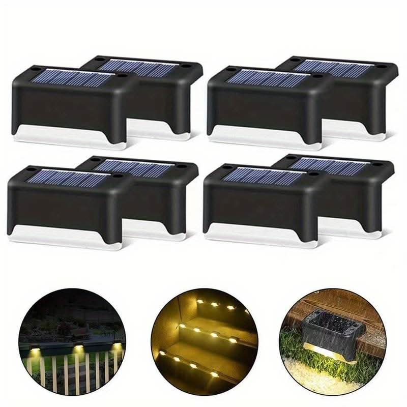 Wireless Solar LED Outdoor Pathway, Deck, Fence, And Stair Lights