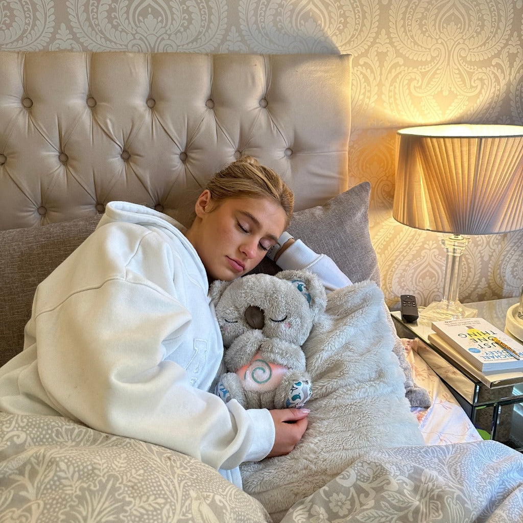Beschwertes Koala-Kuscheltier mit rhythmischem LED-Nachtlicht