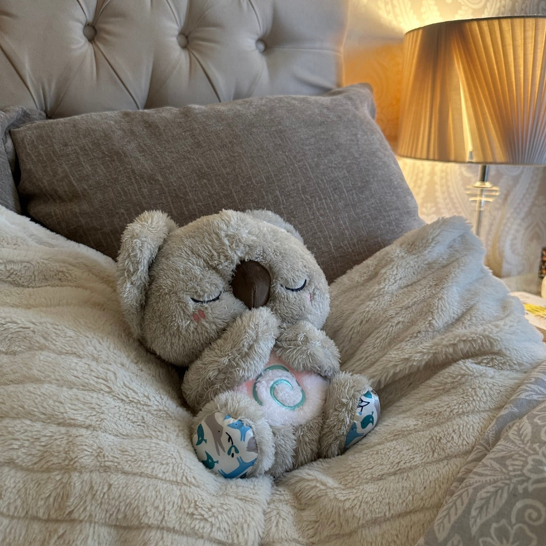 Weighted Koala Breathing Plush Toy With Rhythmic LED Night Light