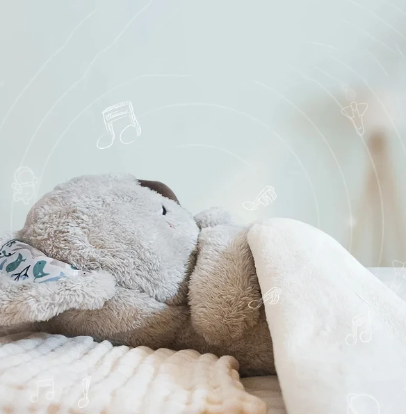Beschwertes Koala-Kuscheltier mit rhythmischem LED-Nachtlicht