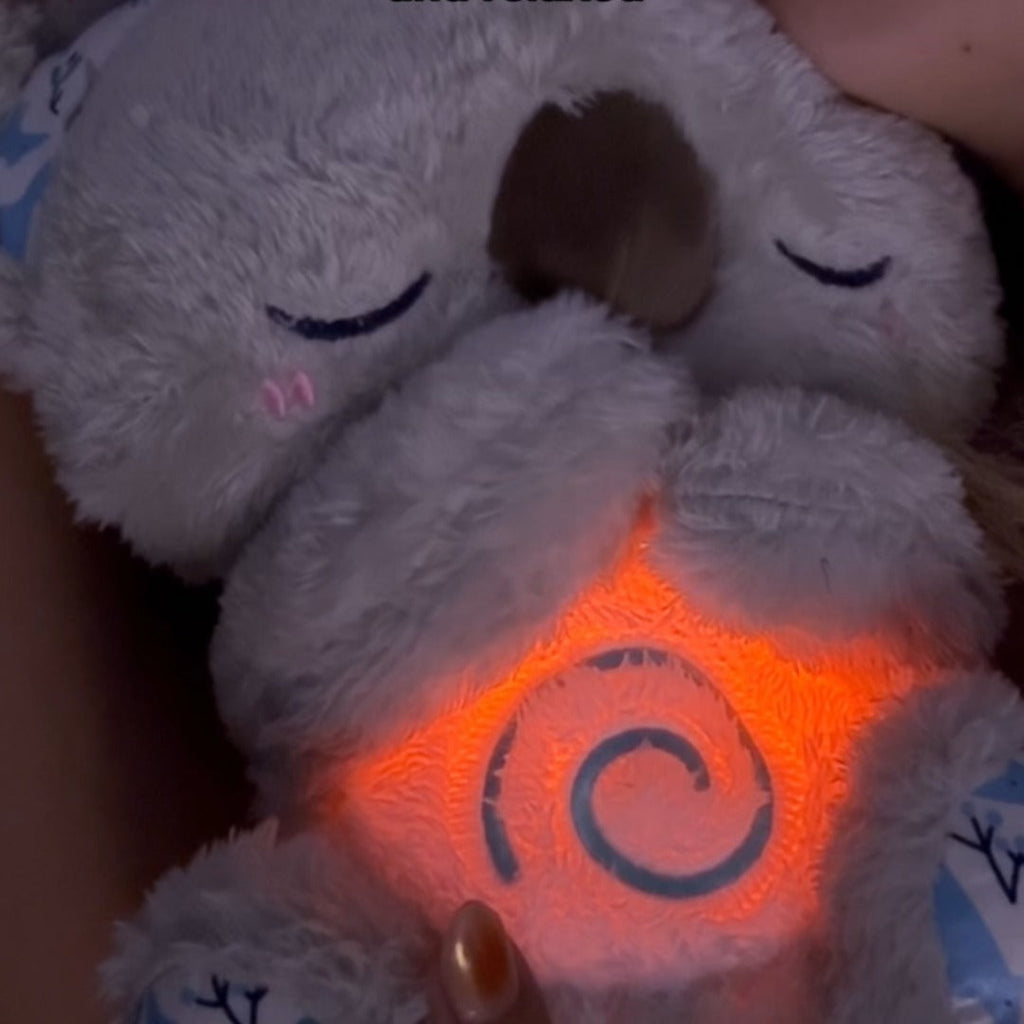 Beschwertes Koala-Kuscheltier mit rhythmischem LED-Nachtlicht