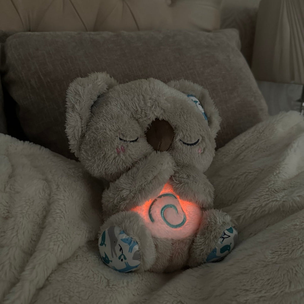 Beschwertes Koala-Kuscheltier mit rhythmischem LED-Nachtlicht