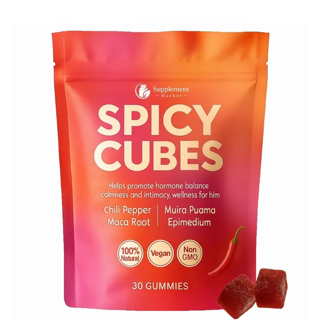 Spicy Cubes桃味软糖，植物活力与情绪支持
