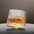 SPINSPIRIT Rotatable Whiskey Glass — Aerating Rounded Base
