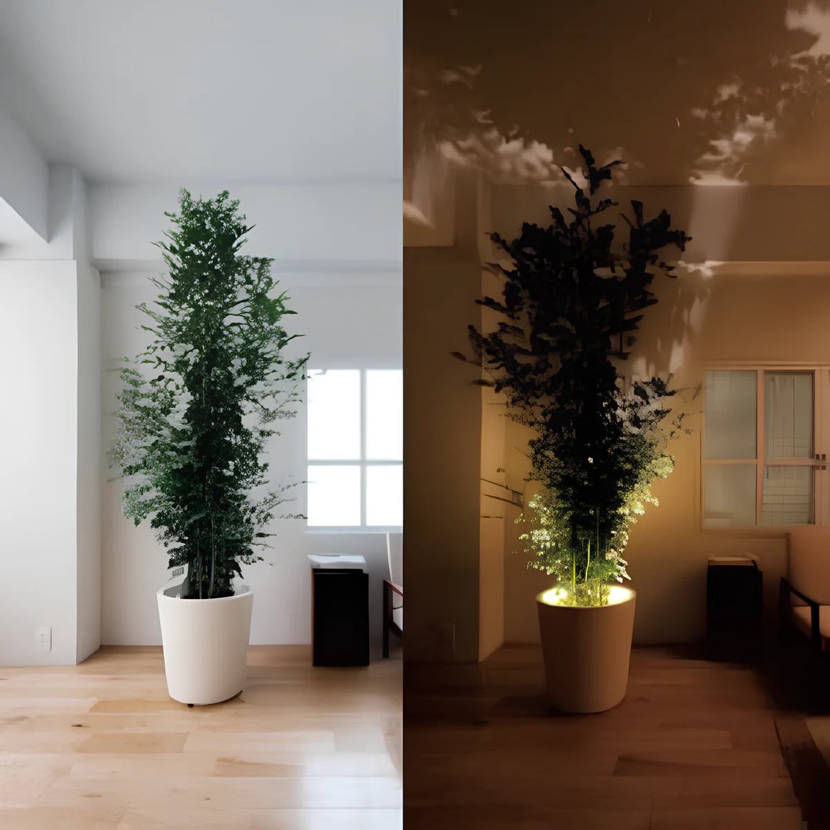 Bezprzewodowy reflektor LED na naklejkę, z regulowaną obrotową głowicą, przenośna lampka
