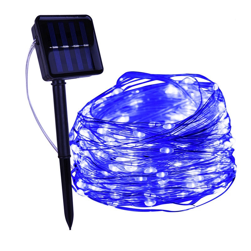 Zasilany energią słoneczną łańcuch lampek LED, wodoodporny, do użytku na zewnątrz