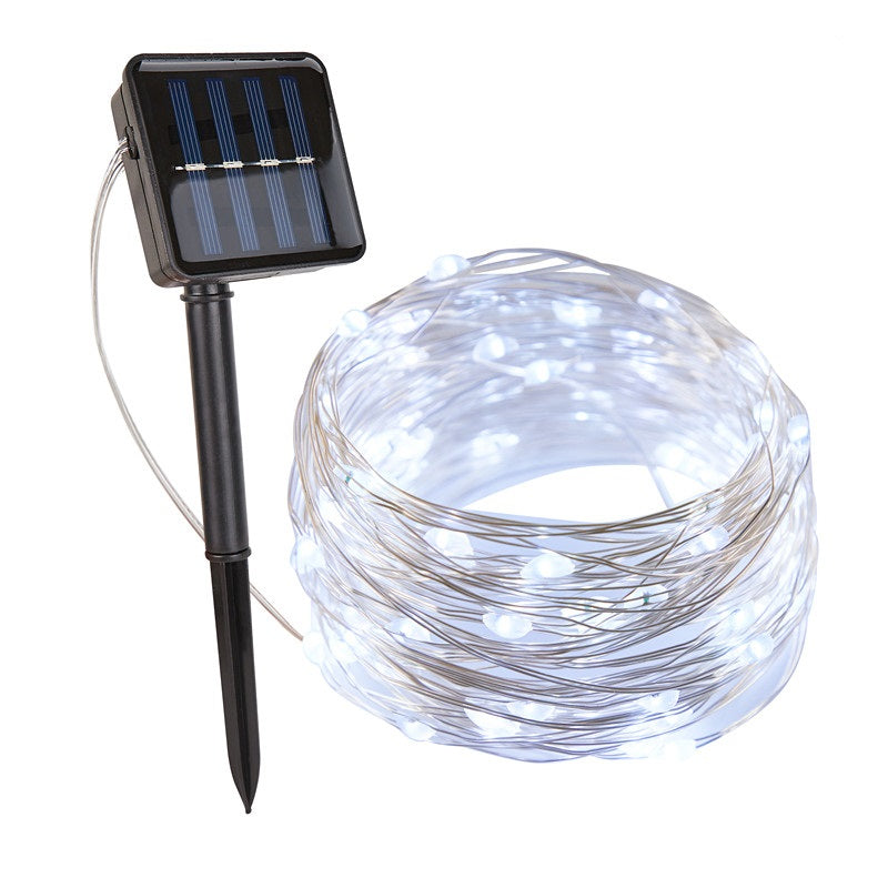 Zasilany energią słoneczną łańcuch lampek LED, wodoodporny, do użytku na zewnątrz