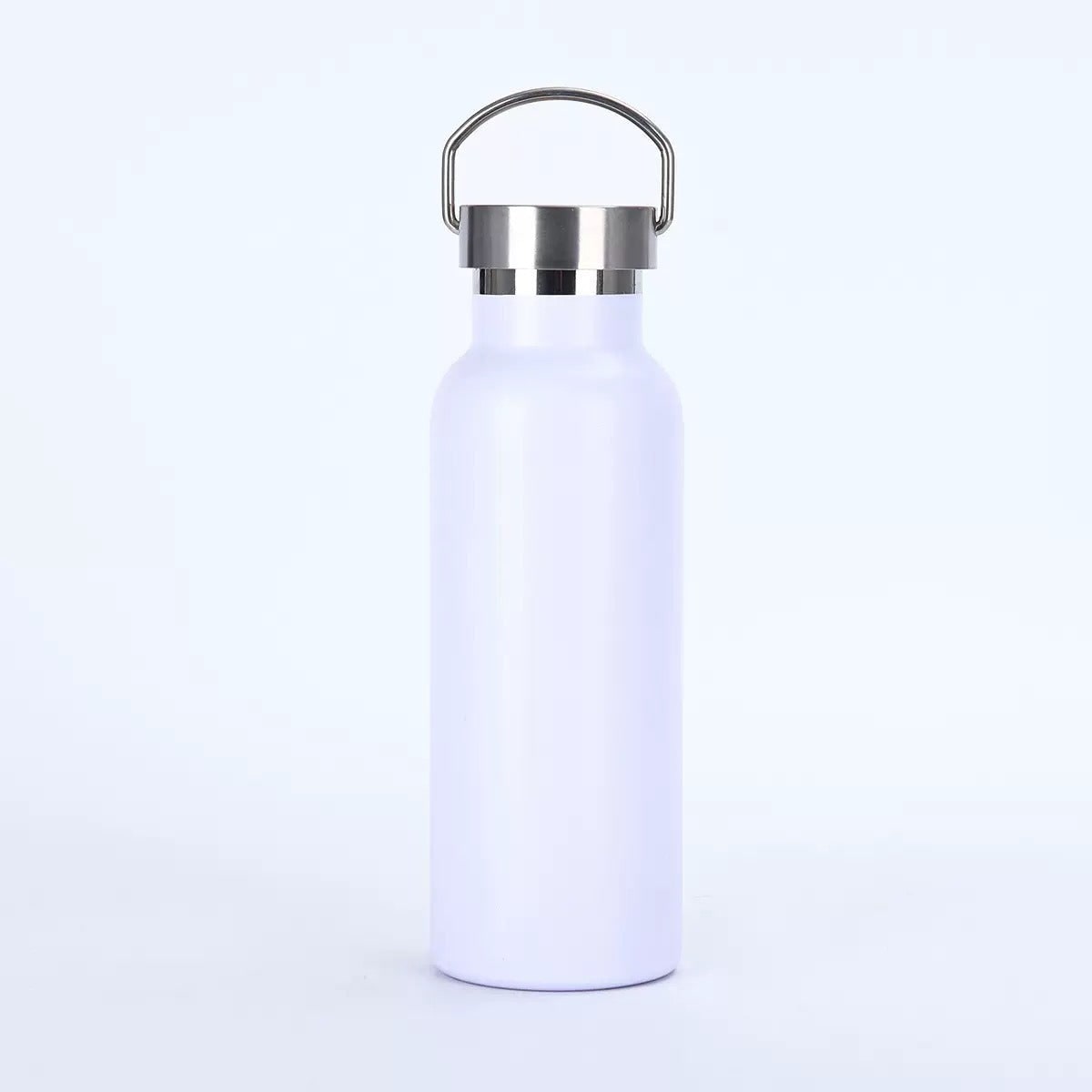 Double Wall Vacuum Insulated Stainless Steel Water Bottle Metal Loop Handle